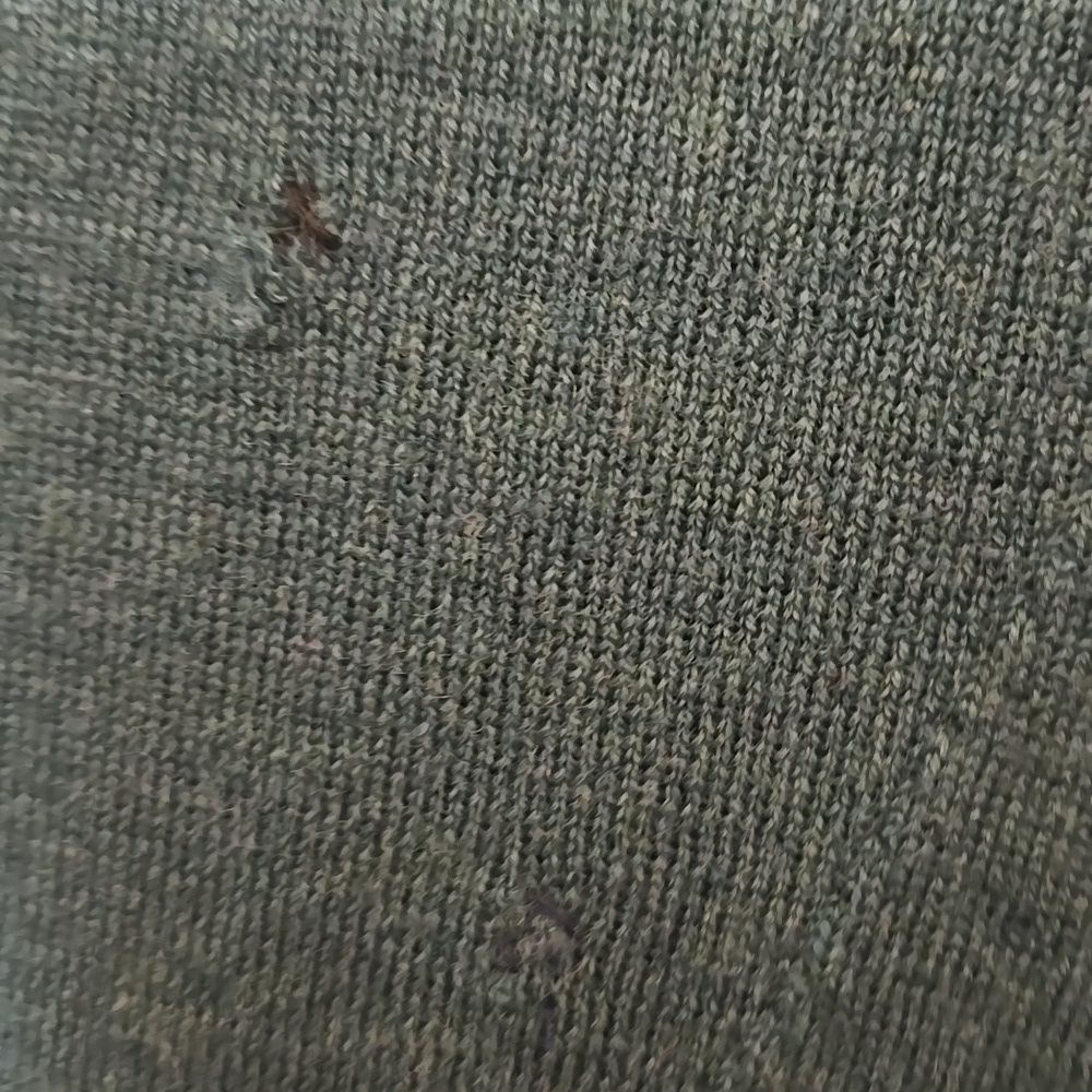 Talbots Green Open Front Cardigan Size 1XP Long Sleeve Side Slits - Picture 5 of 7